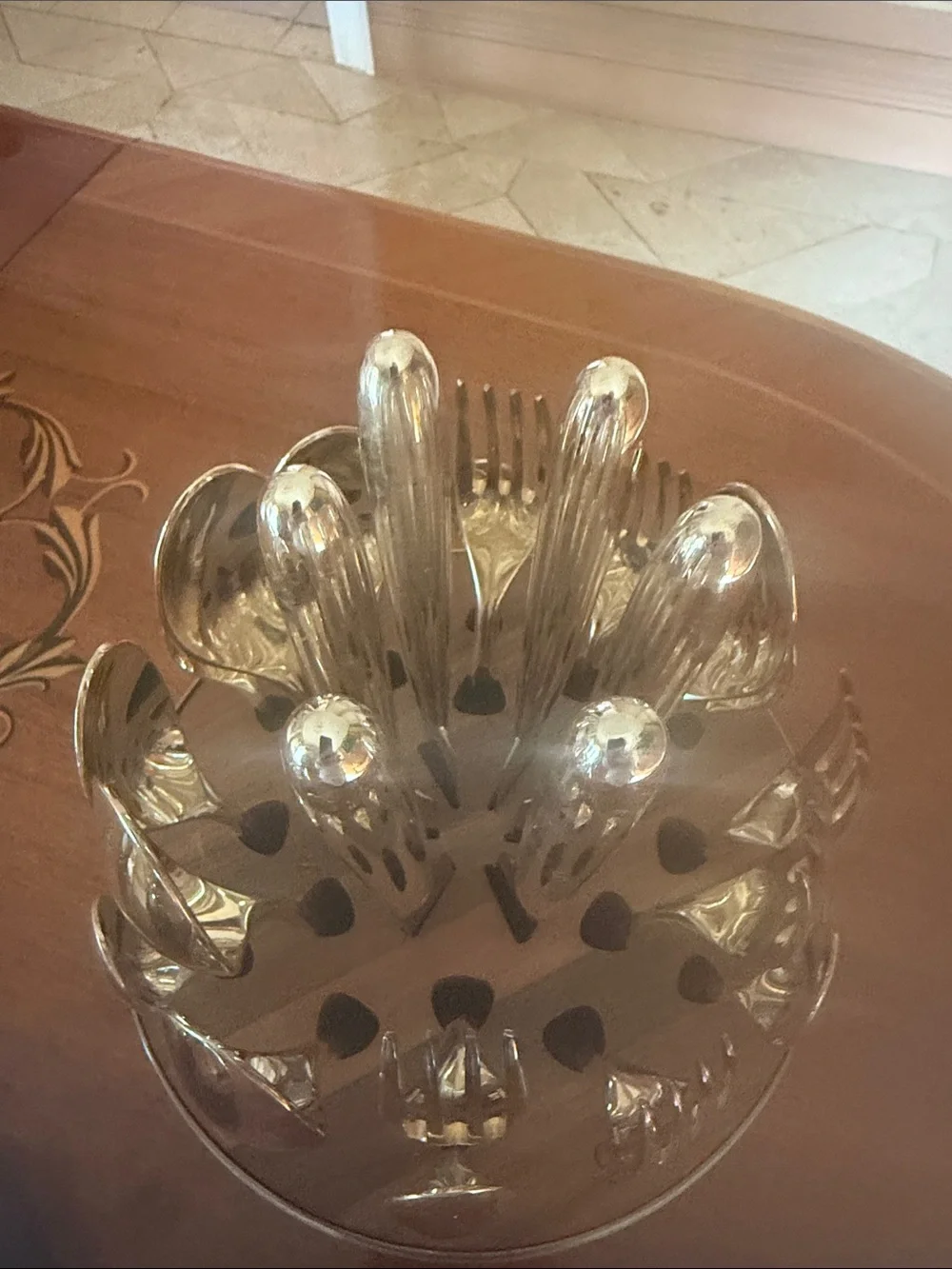 Christofle Polished Silver Egg Sculpture